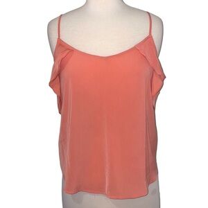 ABERCROMBIE & FITCH off the shoulder sleeve & strap tank top in coral in XS